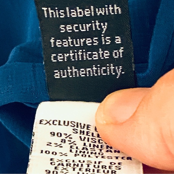 Diane Von Furstenberg Navy Cream Natalie Sheath Shift Dress Womens Sz 6 - Picture 12 of 14